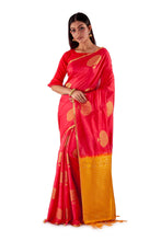 Red-and-Golden-Resham-suti-silk-saree-SNCS1106-2