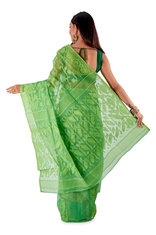 Light-Green-Traditional-Dhakai-Jamdani-SNJMA3004-4