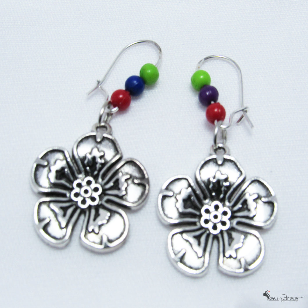 Floral Beads Earring - Jewellery