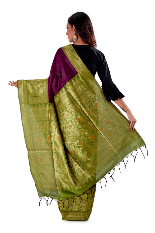 Violet-base-with-green-heavy-work-aanchal-resham-suti-SNCS1101-4