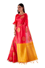 Red-and-Golden-Resham-suti-silk-saree-SNCS1106-3