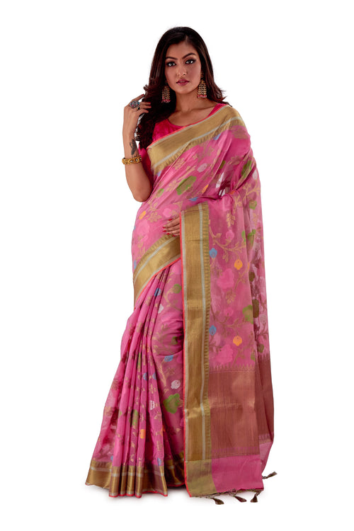 Pink-Jute-Resham-suti-silk-saree-SNCS1107-2