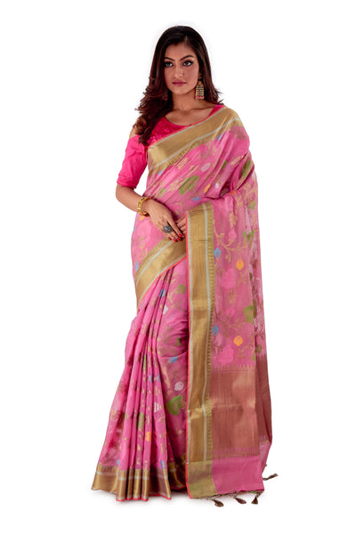 Pink-Jute-Resham-suti-silk-saree-SNCS1107-1