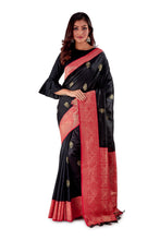 Black-base-with-Red-aanchal-and-Golden-zari-all-body-zari-work-saree-SNCS1120-1