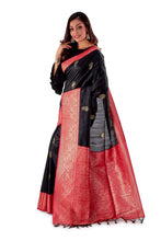 Black-base-with-Red-aanchal-and-Golden-zari-all-body-zari-work-saree-SNCS1120-3