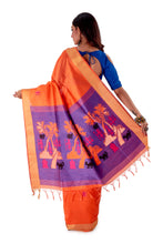 Orange-base-with-purple-anchal-resham-suti-saree-SNCS1124-4