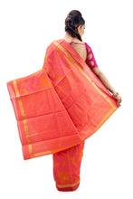 Fire Orange Designer Resham Saree - Saree