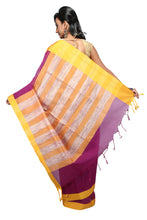 Handloom Cotton Striped Saree - Saree