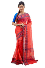 Rossy Red Dhaniakhali Traditional Tant Saree - Saree