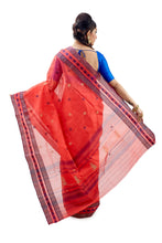 Rossy Red Dhaniakhali Traditional Tant Saree - Saree