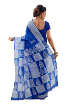 Royal Blue Murshidabadi Pure Silk - Saree