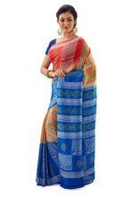Multi-Coloured Murshidabadi Pure Matka Silk - Saree