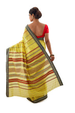 Lemon Yellow Begumpuri Handloom Designer Saree - Saree