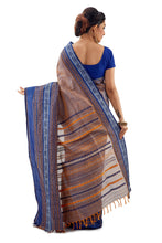 Grey Begumpuri Handloom Designer Saree With Designer Border - Saree