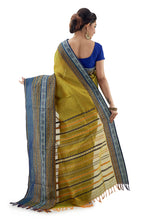 Light Green Begumpuri Handloom Designer Saree With Designer Border - Saree