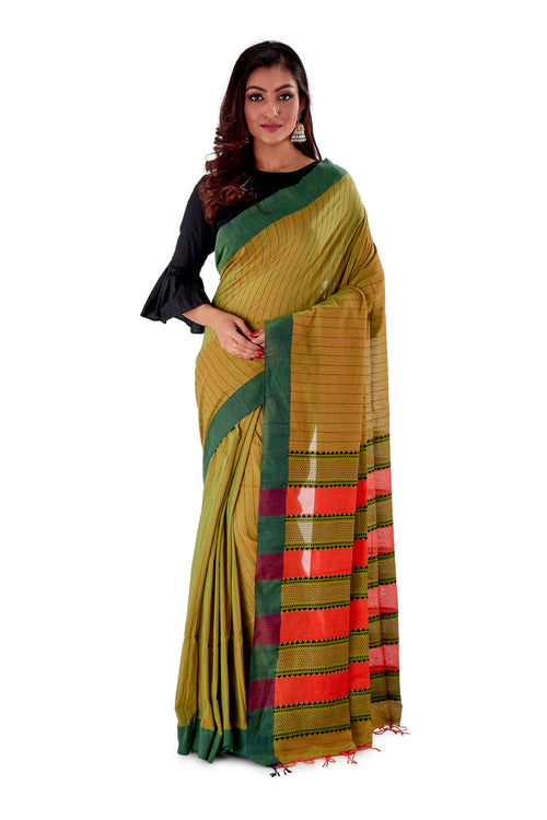 Parrot-Green-Begumpuri-Cotton-Designer-Saree-SNHK1207-1