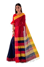 Multi-coloured-Khadi-Cotton-Designer-Saree-SNHK1601-3