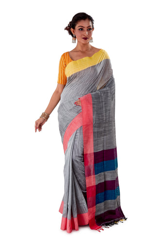 Multi-coloured-Khadi-Cotton-Designer-Saree-SNHK1603-1