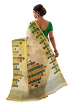 Lime Yellow Handloom Traditional Designer Saree - Saree