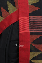 Black Handloom Cotton Saree - Saree