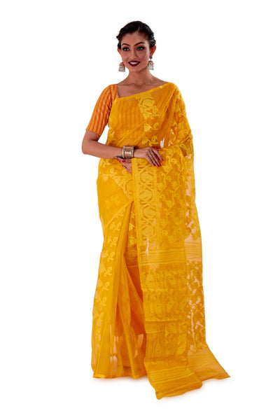 Yellow-Traditional-Dhakai-Jamdani-SNJMA3003-1