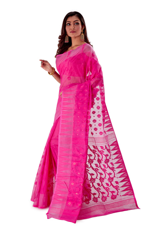 Pink-Traditional-Dhakai-Jamdani-SNJMA3005-3