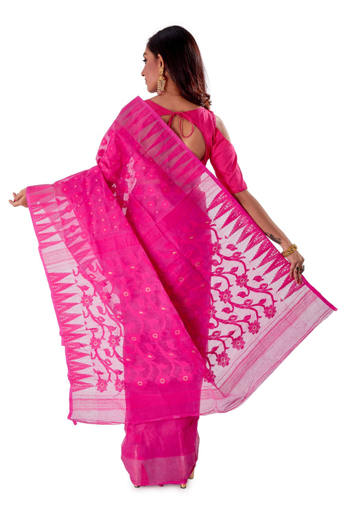 Pink-Traditional-Dhakai-Jamdani-SNJMA3005-4