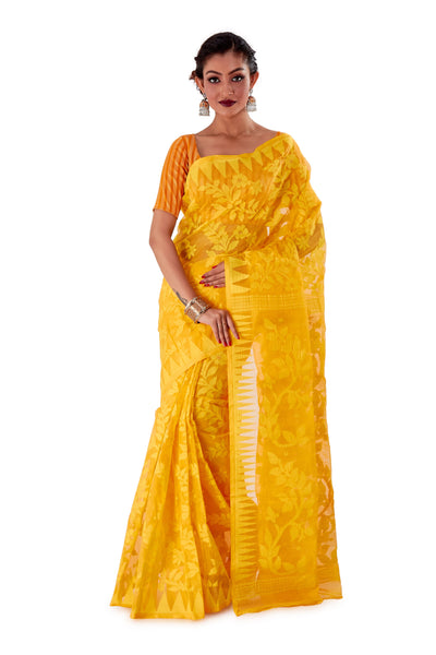 Yellow-Traditional-Dhakai-Jamdani-SNJMA4002-1