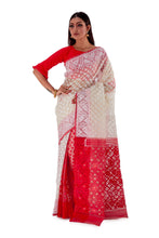 White-with-Red-Anchal-Traditional-Dhakai-Jamdani-SNJMB3002-2