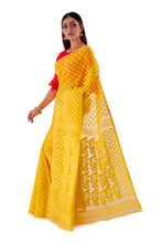 Yellow-Ochre-Traditional-Dhakai-Saree-SNJMB4003-3