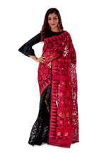 Red-Black-Aam-kolka-Traditional-Dhakai-Saree-SNJMB4007-2
