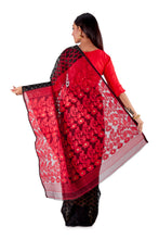 Red-and-Black-Traditional-Dhakai-Saree-SNJMB4009-4