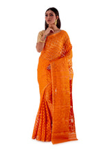 Pumpkin-Orange-Traditional-Dhakai-Saree-SNJMB4011-2