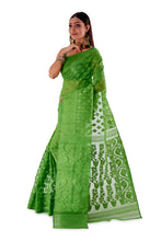Parrot-Green-Traditional-Cotton-Dhakai-Jamdani-SNJMC1502-3