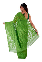 Parrot-Green-Traditional-Cotton-Dhakai-Jamdani-SNJMC1502-4