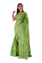 Green-Traditional-Cotton-Dhakai-Jamdani-SNJMC1503-2