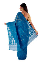 Blue-Traditional-Cotton-Dhakai-Jamdani-SNJMC1507-4